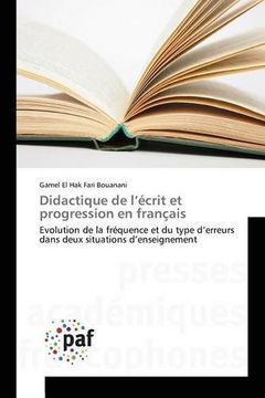 portada Didactique de l'écrit et progression en français
