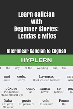 portada Learn Galician With Beginner Stories: Lendas e Mitos: Interlinear Galician to English (Learn Galician With Interlinear Stories for Beginners and Advanced Readers) (en Inglés)