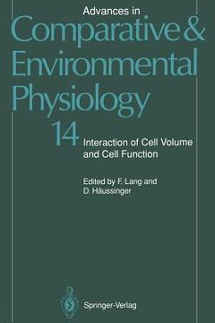 portada advances in comparative and environmental physiology: interaction of cell volume and cell function