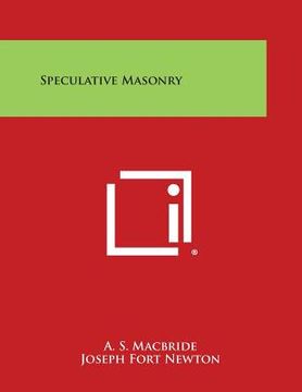 portada Speculative Masonry (en Inglés)