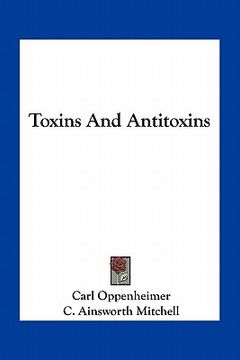 portada toxins and antitoxins (en Inglés)
