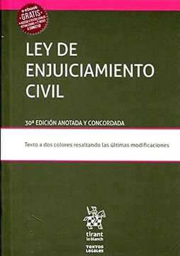 portada Ley de Enjuiciamiento Civil 30ª Edición 2017 (Textos Legales)