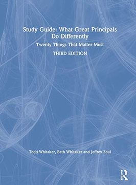 portada Study Guide: What Great Principals do Differently: Twenty Things That Matter Most (en Inglés)