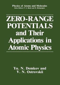 portada Zero-Range Potentials and Their Applications in Atomic Physics (en Inglés)