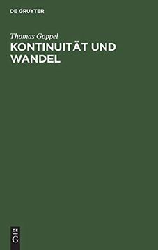 portada Kontinuität und Wandel (in German)