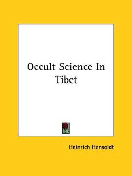 portada occult science in tibet (in English)