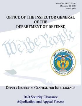portada Office Ot The Inspector General Of The Department of Defense: Report No. 04-INTEL-02 (en Inglés)