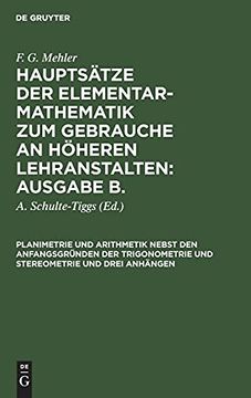 portada Planimetrie und Arithmetik Nebst den Anfangsgründen der Trigonometrie und Stereometrie und Drei Anhängen (en Alemán)