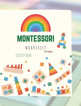 portada Montessori Activity Book: Montessori Activity Book for Preschool and Kindergarten: (Ages 4-7), Full of fun and Worksheets (in English)