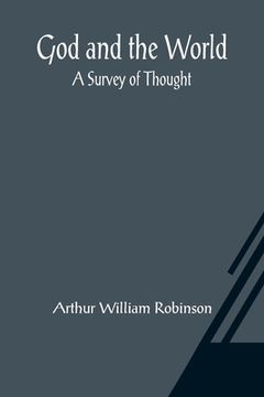 portada God and the World: A Survey of Thought (en Inglés)