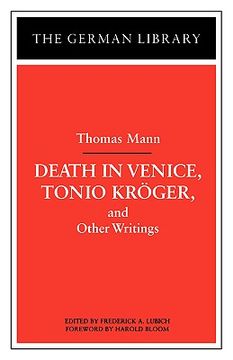 portada death in venice, tonio krvger, and other writings (en Inglés)