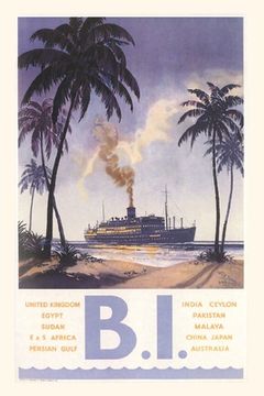 portada Vintage Journal B. I. Steamship Travel Poster (en Inglés)