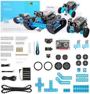 Set de robot educativo transformable mBot Ranger STEM de Makeblock, de bricolaje, kit de robot 3 en 1, Arduino, aprendizaje de código Scratch 2.0, para aprender código, robótica, electrónica y divertirse