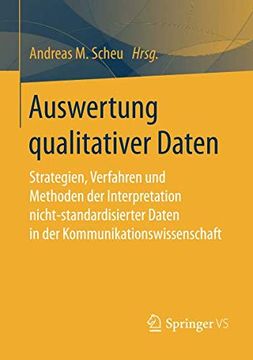 portada Auswertung Qualitativer Daten: Strategien, Verfahren und Methoden der Interpretation Nicht-Standardisierter Daten in der Kommunikationswissenschaft (in German)