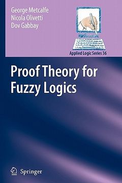 portada proof theory for fuzzy logics (en Inglés)