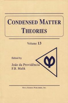 portada Condensed Matter Theories (Vol 13)