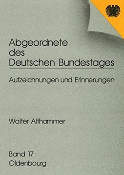 portada Abgeordnete Des Deutschen Bundestages, Band 16, Walter Althammer