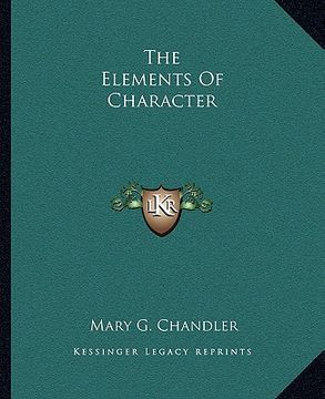 portada the elements of character (en Inglés)