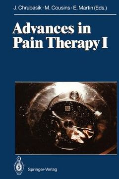 portada advances in pain therapy i (en Inglés)