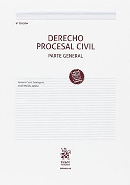 portada Derecho Procesal Civil Parte General 9ª Edición 2017 (Manuales de Derecho Procesal)