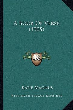portada a book of verse (1905) (en Inglés)