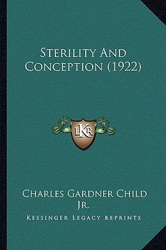portada sterility and conception (1922) (in English)