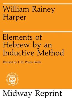 portada Elements of Hebrew by an Inductive Method (Midway Reprint) (en Inglés)