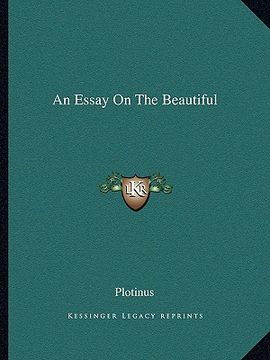 portada an essay on the beautiful (en Inglés)