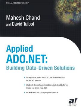 portada applied ado.net: building data-drive solutions (en Inglés)