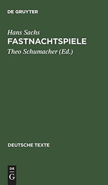 portada Fastnachtspiele (en Alemán)