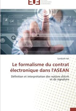 portada Le formalisme du contrat électronique dans l'ASEAN