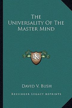 portada the universality of the master mind (en Inglés)