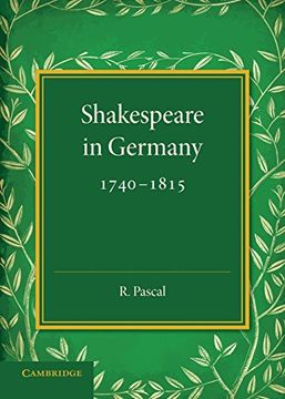 portada Shakespeare in Germany, 1740-1815 (en Alemán)