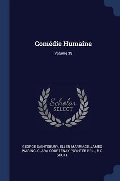 portada Comédie Humaine; Volume 39 (in English)