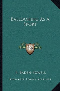 portada ballooning as a sport (en Inglés)
