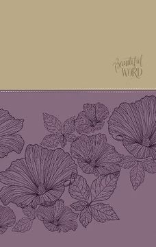 portada NIV, Beautiful Word Coloring Bible, Large Print, Imitation Leather, Purple/Tan (en Inglés)