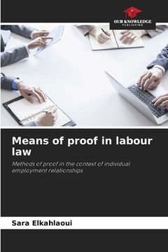 portada Means of proof in labour law (in English)