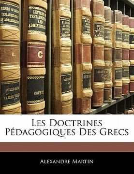 portada Les Doctrines Pédagogiques Des Grecs