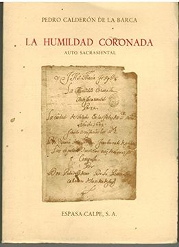 portada LA HUMILDAD CORONADA (AUTO SACRAMENTAL).