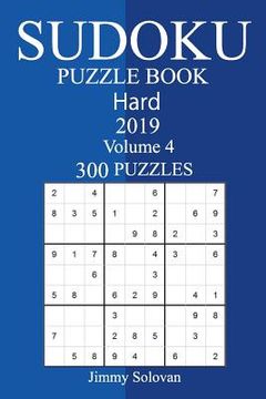 portada 300 Hard Sudoku Puzzle Book 2019 (en Inglés)