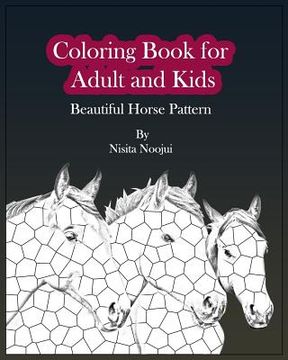 portada Coloring Book for Adult and Kids: Beautiful Horse Pattern (en Inglés)
