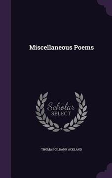 portada Miscellaneous Poems (en Inglés)
