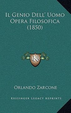 portada Il Genio Dell' Uomo Opera Filosofica (1850) (en Italiano)