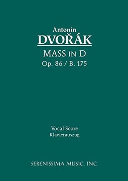 portada Mass in d, op. 86 - Vocal Score (in Italian)