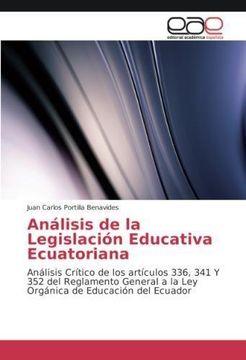 portada Análisis de la Legislación Educativa Ecuatoriana (in Spanish)