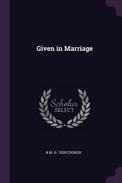 portada Given in Marriage (en Inglés)