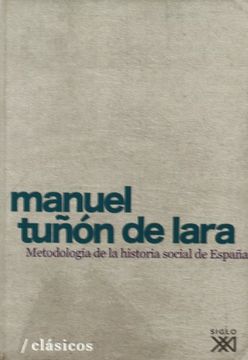 portada Metodología de la Historia Social de España