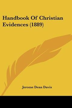 portada handbook of christian evidences (1889) (in English)