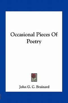 portada occasional pieces of poetry (en Inglés)