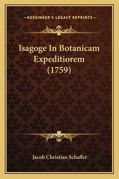 portada Isagoge In Botanicam Expeditiorem (1759) (in Latin)